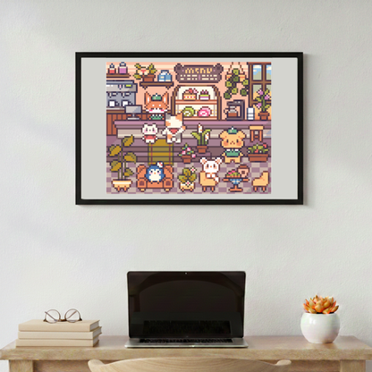 Numaralı Pixel Sticker Yapıştırma Seti